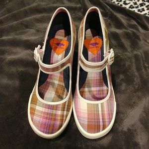 Rocketdog Plaid MaryJanes 8.5